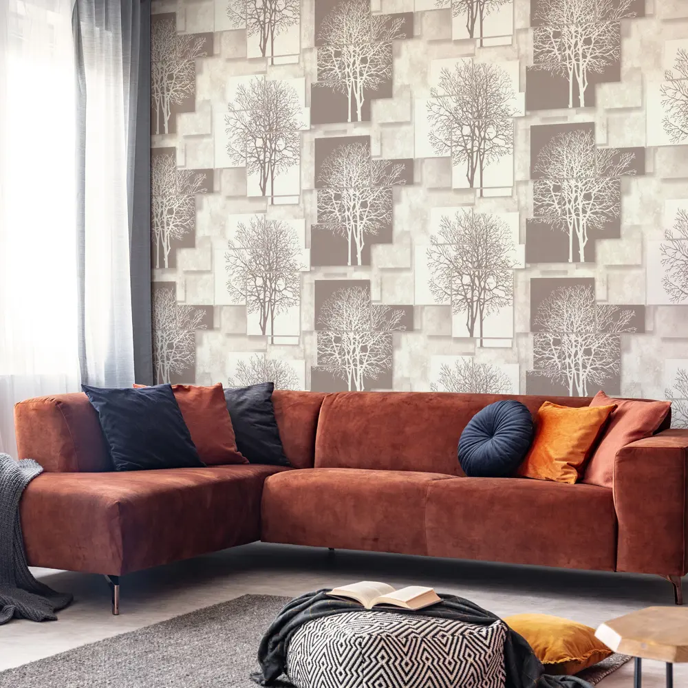 Обои флизелиновые Аспект Ру Каскад бежевые 1.06 м 70369-12 STLM-2208435 - Вид №3