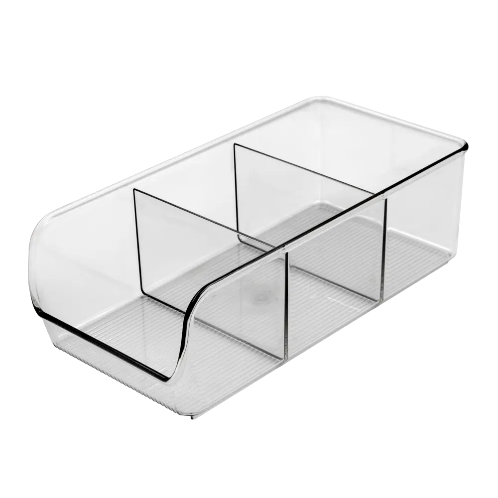 Органайзер для холодильника KONSENSA 27.9x13.9x8.9 см пластик прозрачный STLM-2100330