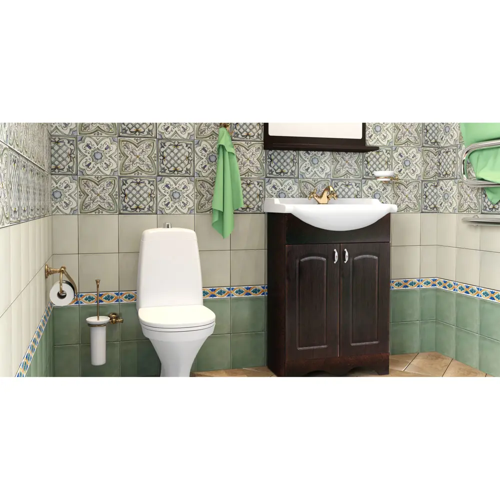 Декор Kerama Marazzi «Капри Майолика» 20х20 см цвет синий/зелёный 18529973 STLM-2067469  - Вид №1