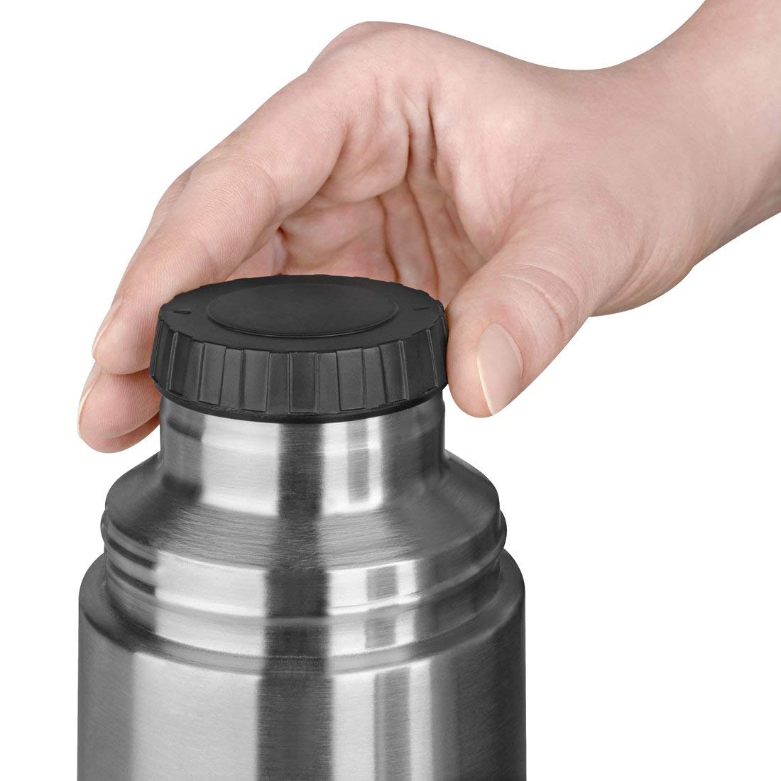 Термос из нержавеющей стали синий 1 л Captain EMSA ДИЗАЙНЕРСКИЕ 00-3951799 Хром  - Вид №4