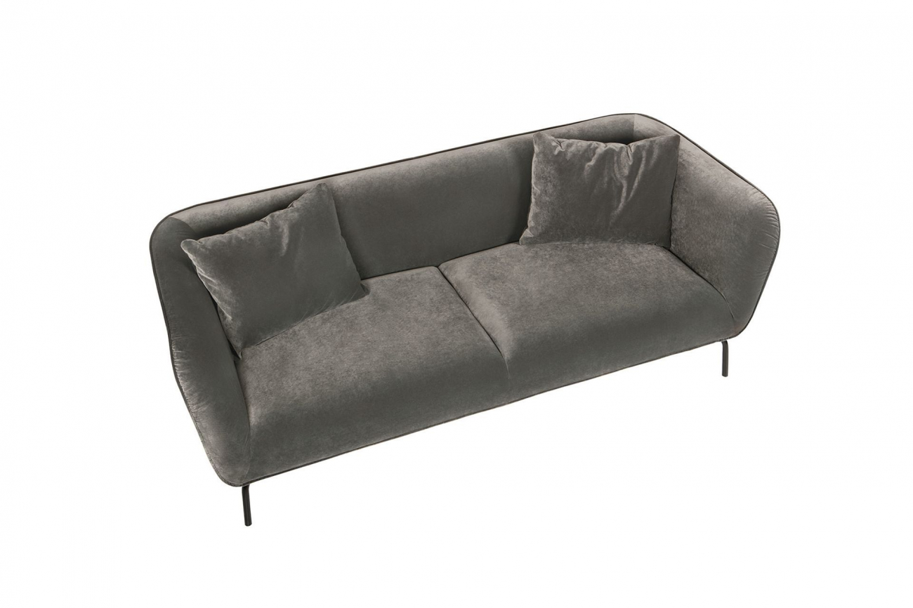 Диван Selma прямой темно-серый с подушками SITS SELMA 192336 Серый  - Вид №5