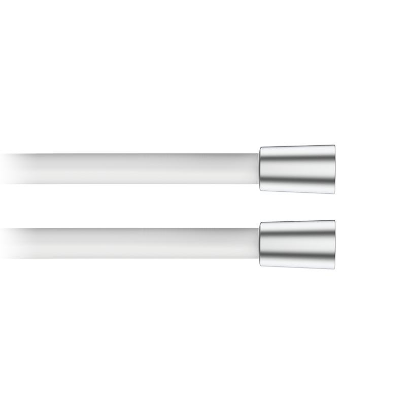 00050043 PREMIUM Гладкий шланг для душа 90 Белый-Inox GRB MIXERS 