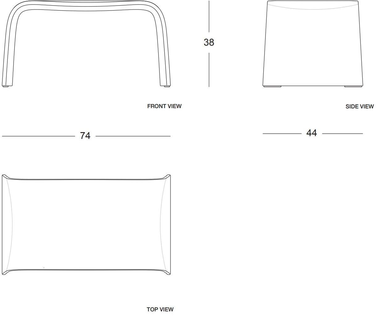 Plank Подставка для ног из пластика Land 1050-00 - Вид №4