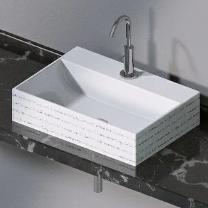 L240420 Накладная раковина на столешницу  прямоугольная A. e T. Italia THIN