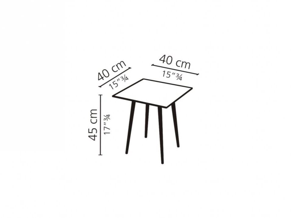 Квадратный журнальный столик из МДФ Casamilano SUITABLE 50 MONO ARCH-00138629 - Вид №4