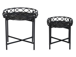 Алюминиевый круглый журнальный столик