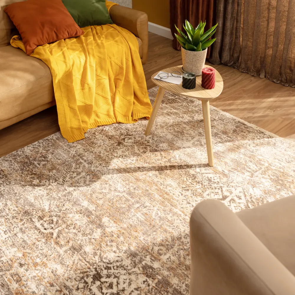 Ковер полиэстер Мирай 4440 S 200x285 см цвет светло-коричневый 83328091 STLM-2184923 CTIM 