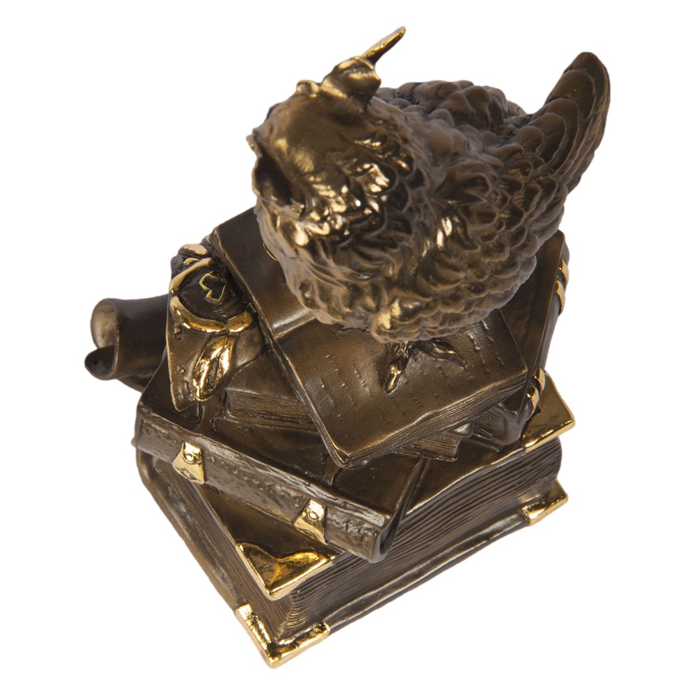 41043 Часы настольные Ученый филин Бронза BOGACHO 4627138243022 - Вид №8