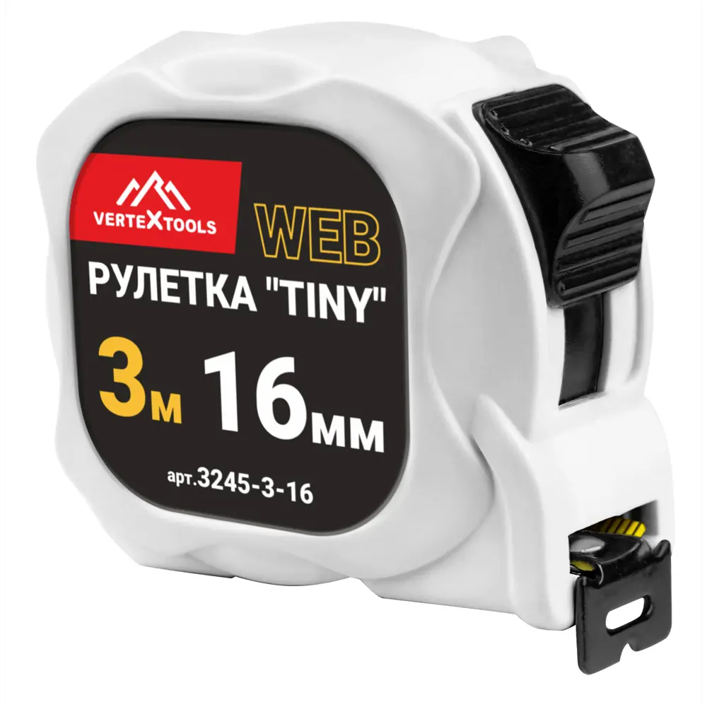 Рулетка VERTEXTOOLS с магнитным корпусом 3 метра 89409729 STLM-1574492