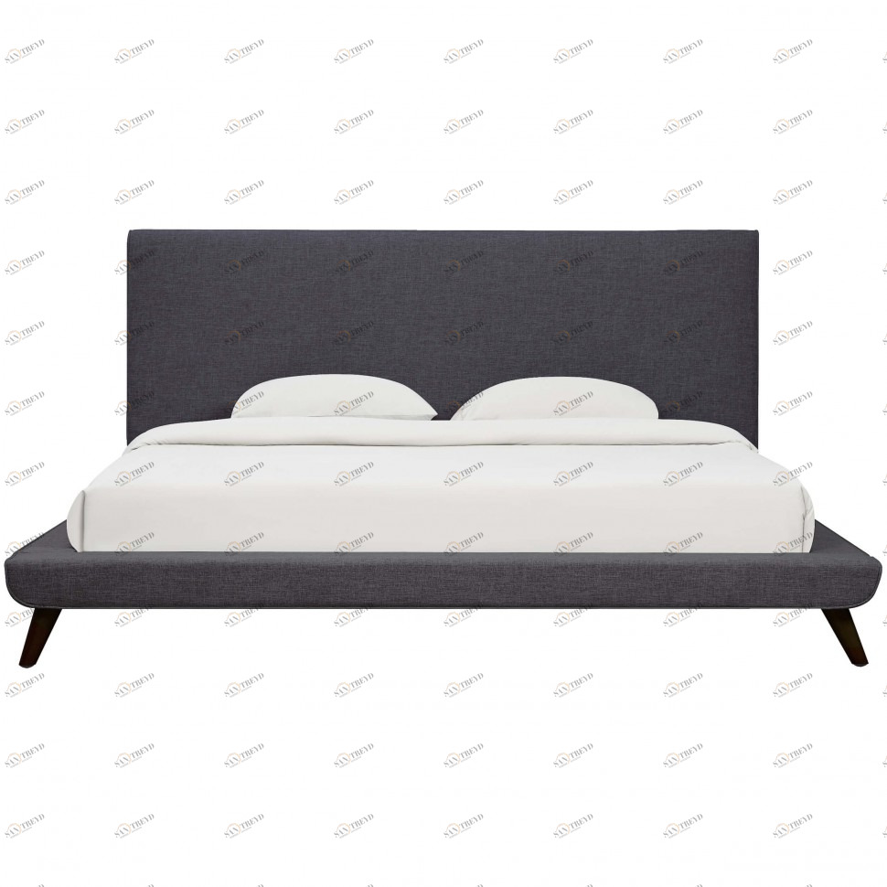 Кровать двуспальная 160х200 темно-серая Chameleo ICON DESIGNE CHAMELEO 177937 Серый 