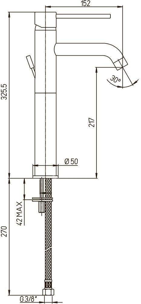 Paini Cox 78CR205LLFTLMKM смеситель для раковины  - Вид №3
