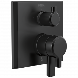 T27899-BL Трим клапана Monitor® серии 17 со встроенным дивертором на 3 положения Delta Faucet Pivotal Матовый черный