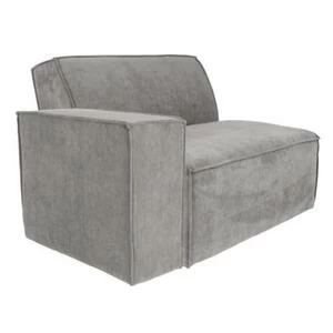 Пуф для дивана James, левосторонний, светло-серый