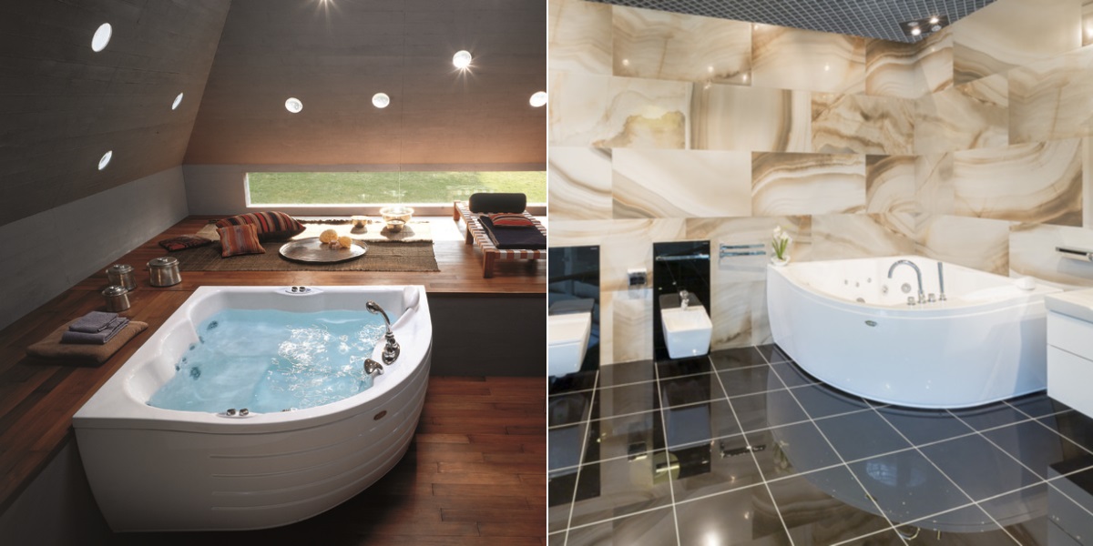 Ванна угловая с гидромассажем "TOP" Maxima 9F43-787A Jacuzzi 9F43787A - Вид №1