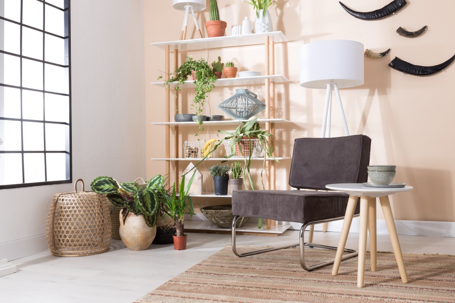 Кресло Lounge Ridge Rib с подлокотниками, желтое Zuiver 3100019 - Вид №1