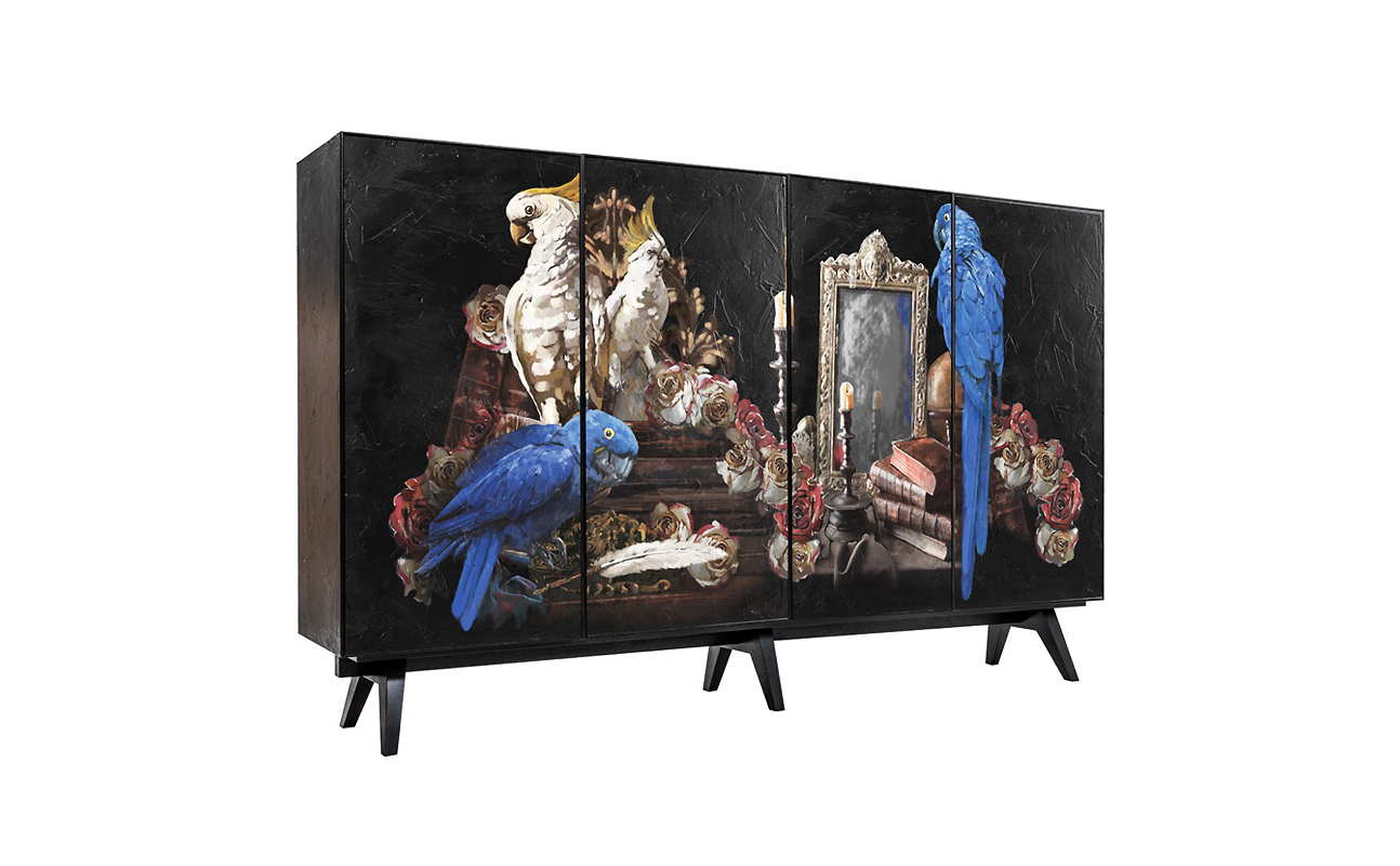 Буфет  MINOTTI CB-2406 The black attitude