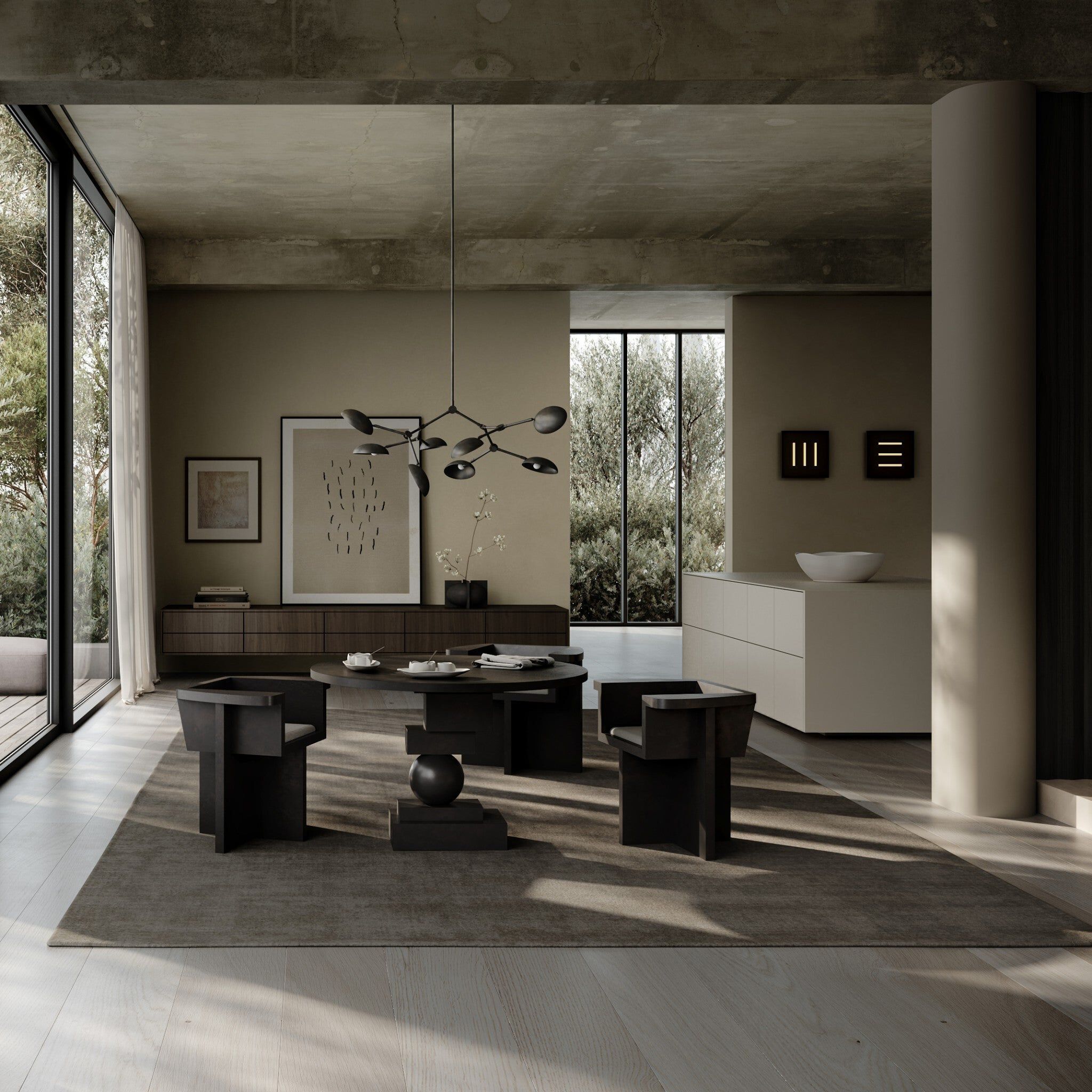 Круглый стол из волокнистого бетона 101 Copenhagen ARTIST DINING TABLE ARCH-00040776 - Вид №3