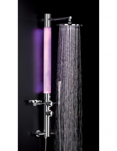 525500 000 00  Озоновая светящаяся душевая колонна, термостатический смеситель, хром Valentin Светящийся  - Вид №3