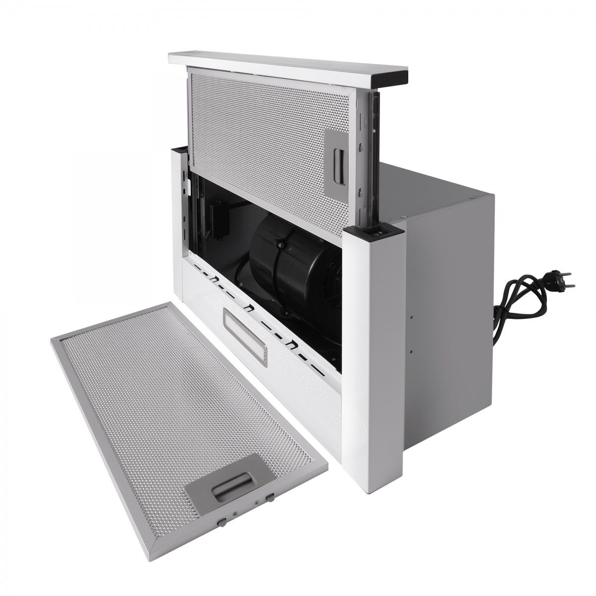 5352299 Вытяжка телескопическая EXITEQ EX-1076 white glass белый/белый STDN-0111232 - Вид №4