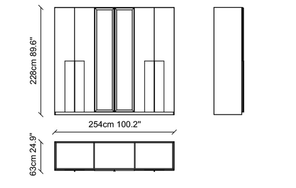 Деревянный шкаф с комодом NDESIGN Тони ARCH-00095671 - Вид №4