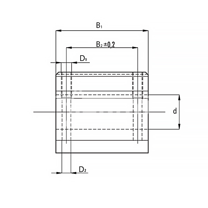 IS585 Линейный подшипник в сборе с корпусом SCS30-UU ISKRA  - Вид №2
