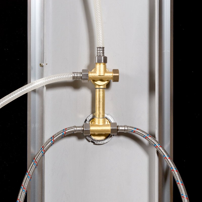 ЕМ1510 N (без крыши) Душевая кабина DETO Серия EM BМ1590 N LED с гм. BLACK - Вид №22