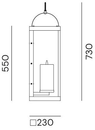 Il Fanale Бра для улицы из латуни Lanterne 265.04.oo - Вид №1