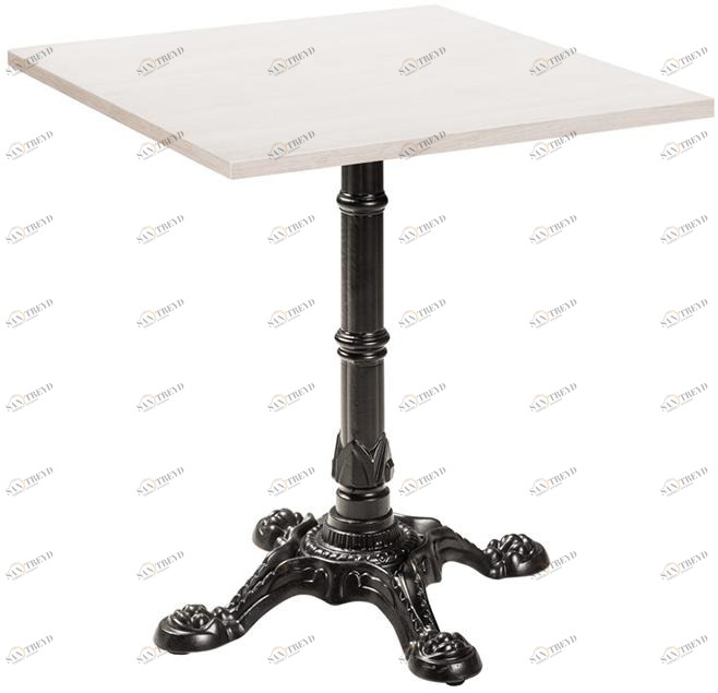 2624 Стол Bistrot Oak 70*70 R-HOME 940405+401118_выбеленный дуб