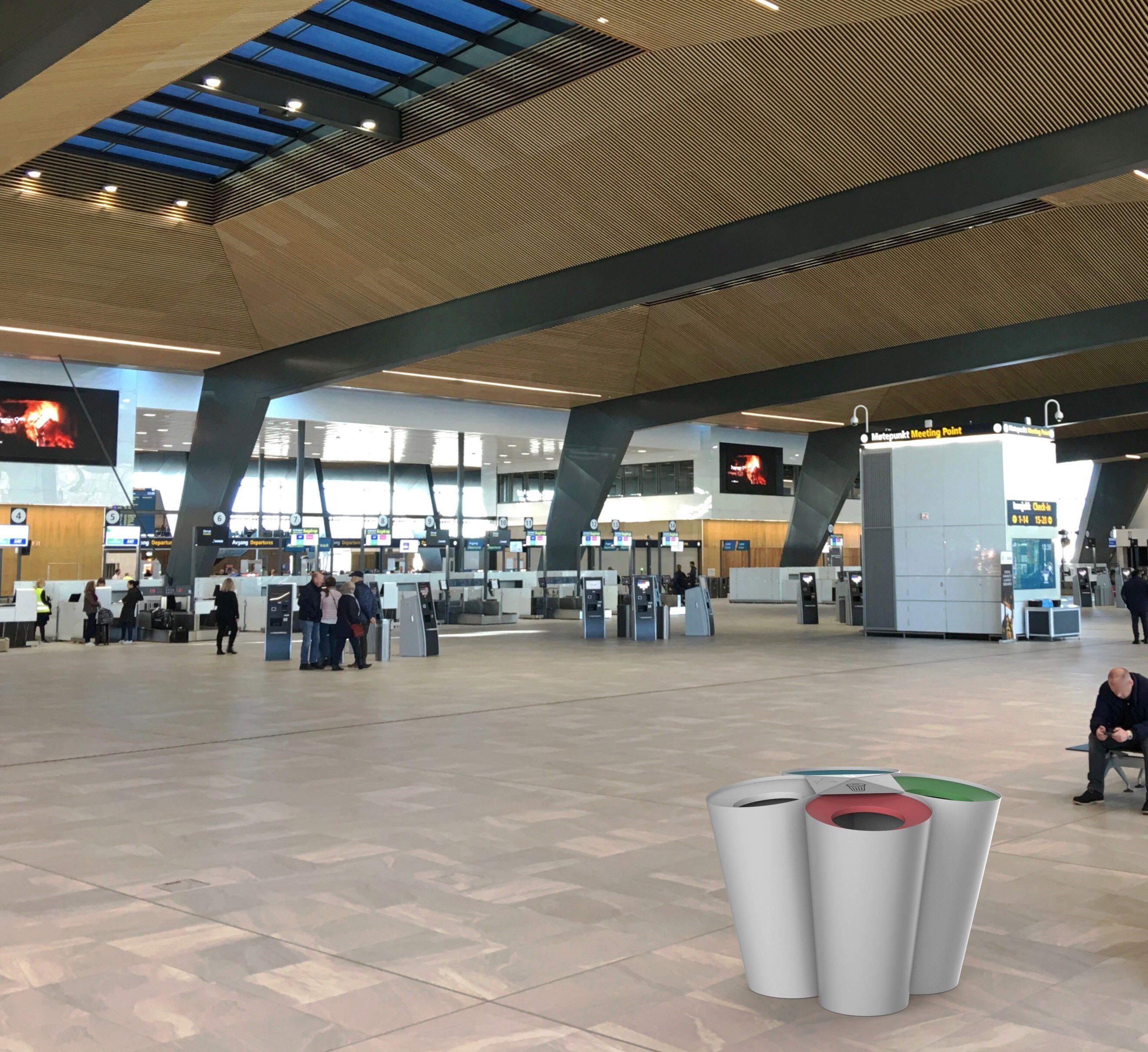 Наружные мусорные корзины из листового металла CITYSì PATU ARCH-00032970 - Вид №3