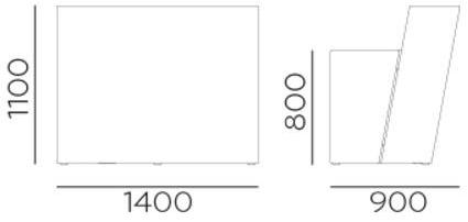 Pedrali Барная стойка из полиэтилена Oblique Obl - Вид №7