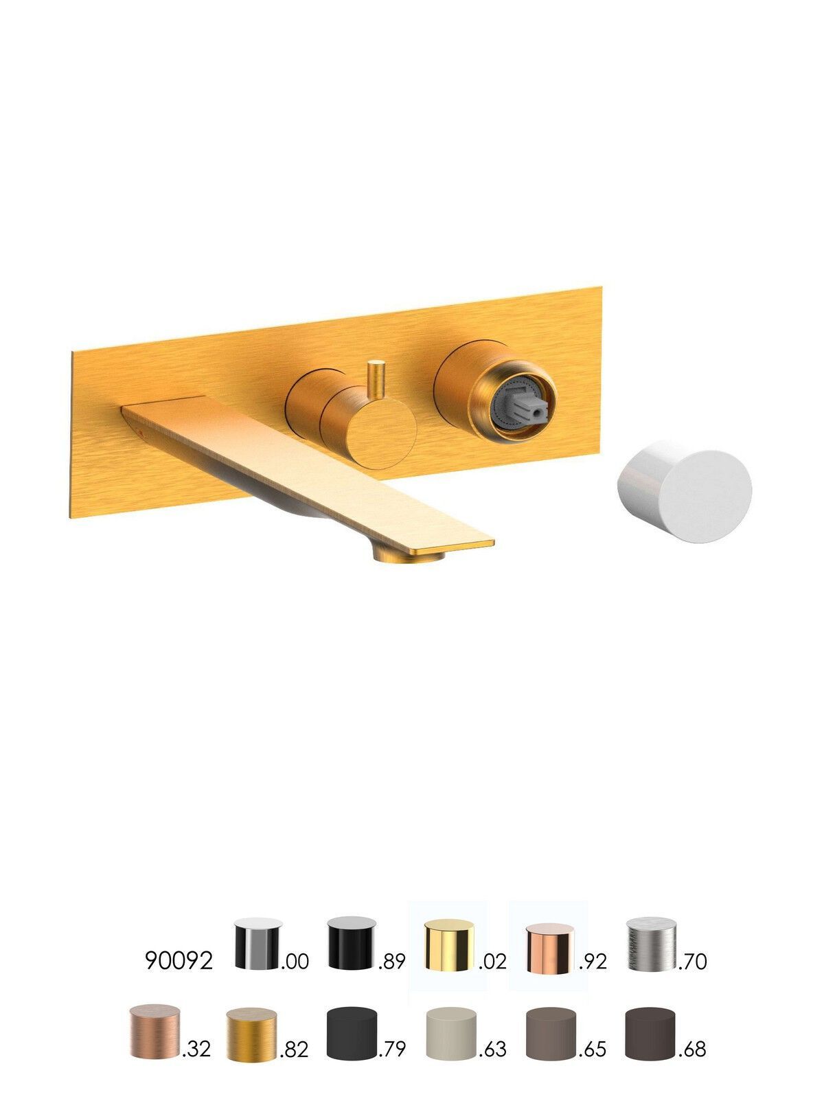 Встраиваемый однорычажный смеситель для ванны с ручным душем Rubinetterie Frattini отдельная эстетика ARCH-00118361 - Вид №7