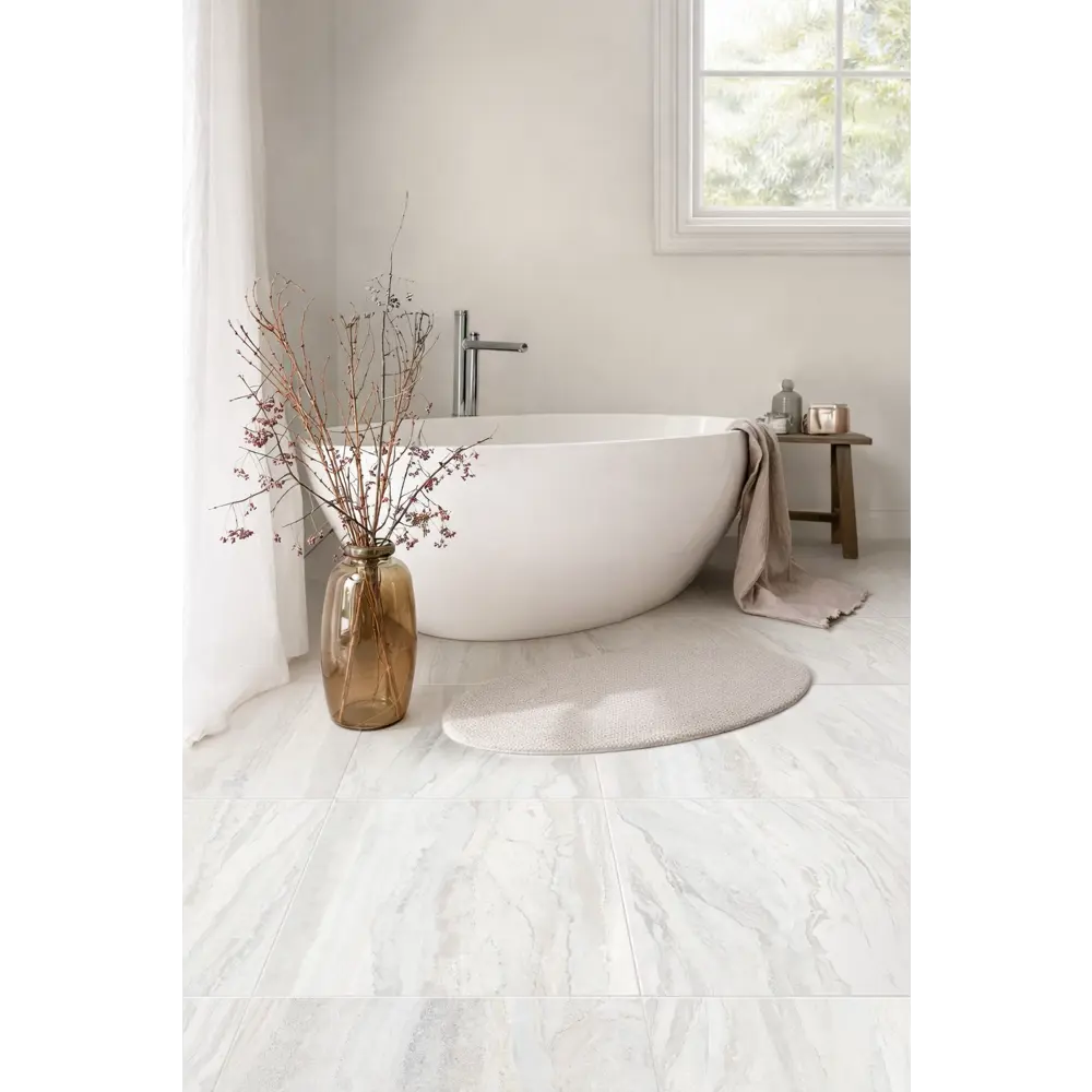 Глазурованный керамогранит Angle White 60x60 см 1.44 м² матовый цвет белый Santreyd Eternal 2026 STLM-2197451 - Вид №3