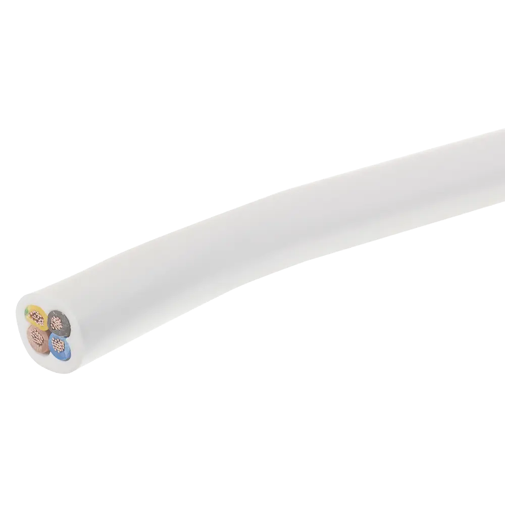 Провод Камит ПВС 4x2.5 5 м ГОСТ цвет белый STLM-2187554 - Вид №2