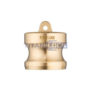 Камлок латунный тип DР, заглушка для розетки 2 1/2", TL250DPBR TITAN LOCK