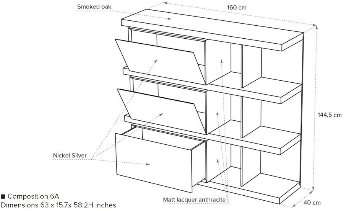 Natuzzi Модульный деревянный книжный шкаф sun-id-1482872 - Вид №16