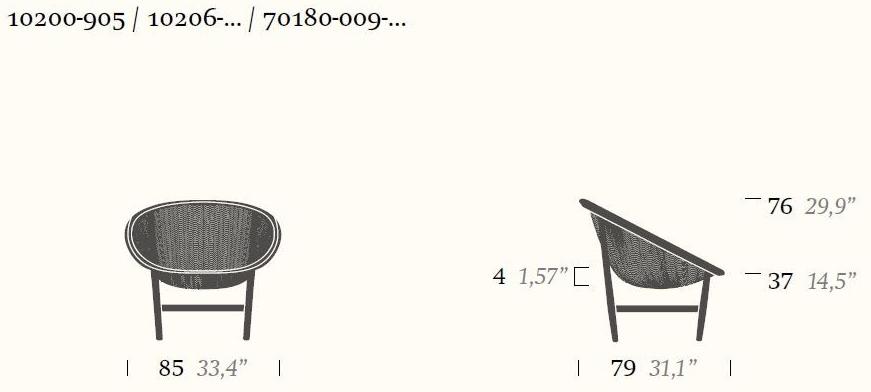 Kettal Кресло плетеное Basket #10200-905 - Вид №5
