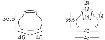 Plust Ваза из полиэтилена Fuzzy sun-id-1412817 - Вид №4
