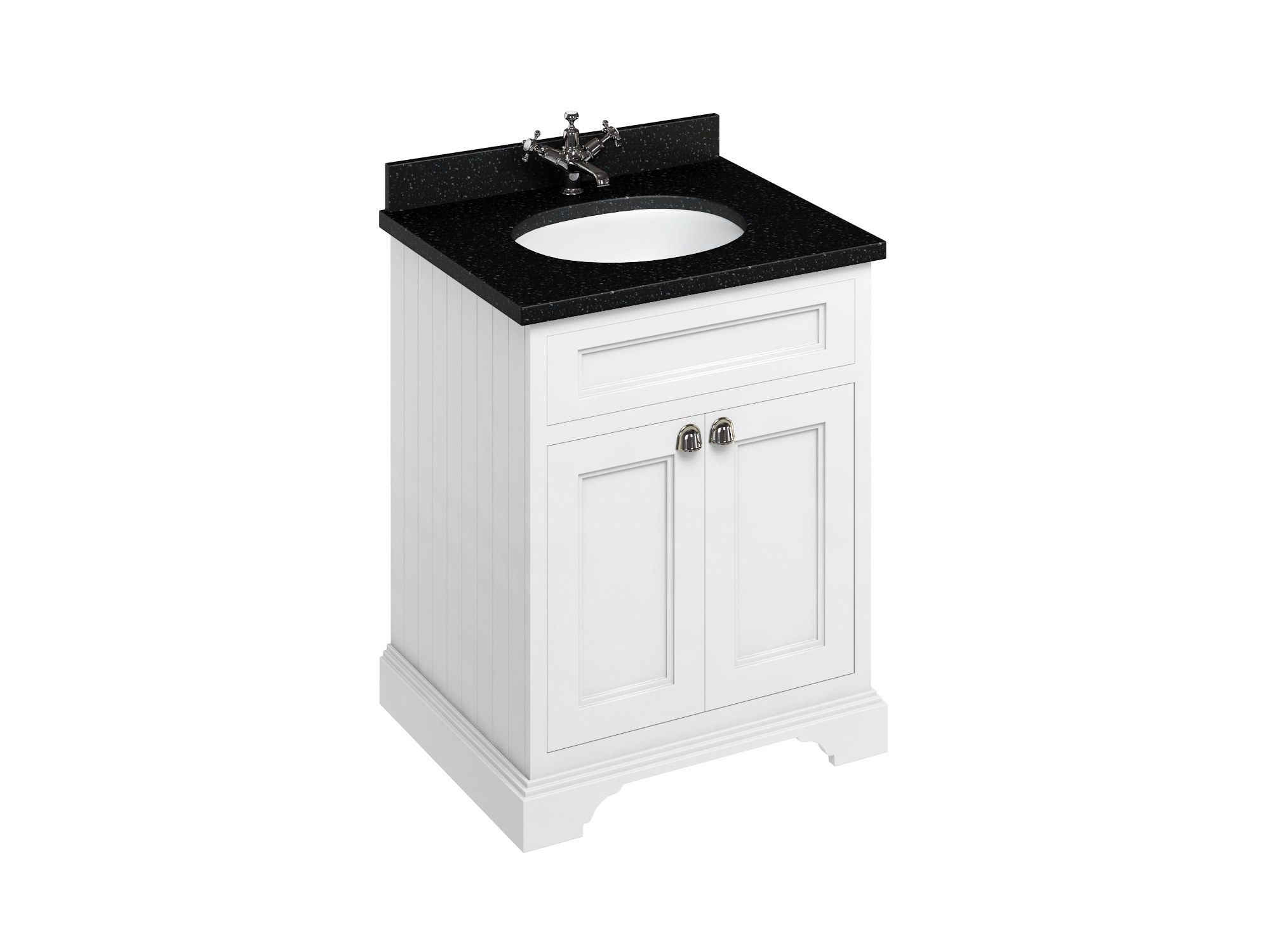 Деревянный одноместный напольный умывальник с дверцами Burlington MINERVA ARCH-00152940 - Вид №3