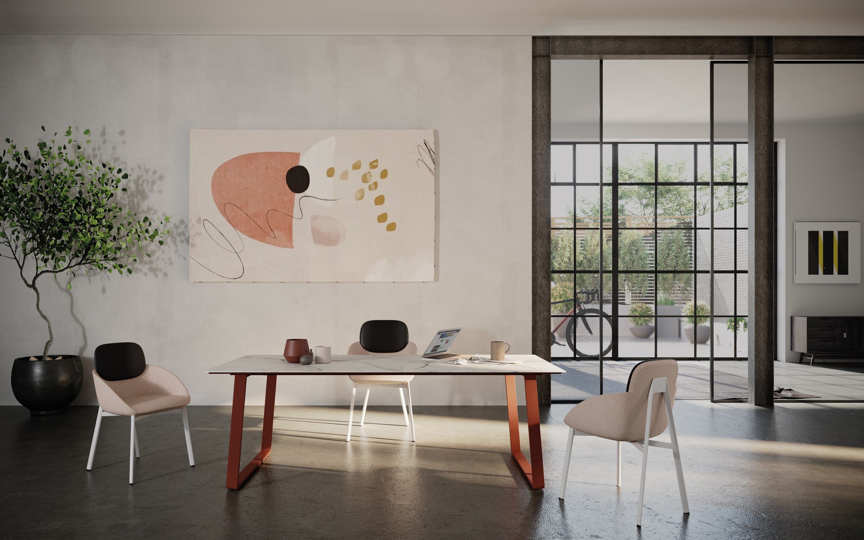 Мягкое тканевое кресло с подлокотниками Pointhouse ARCH-00032504 - Вид №3