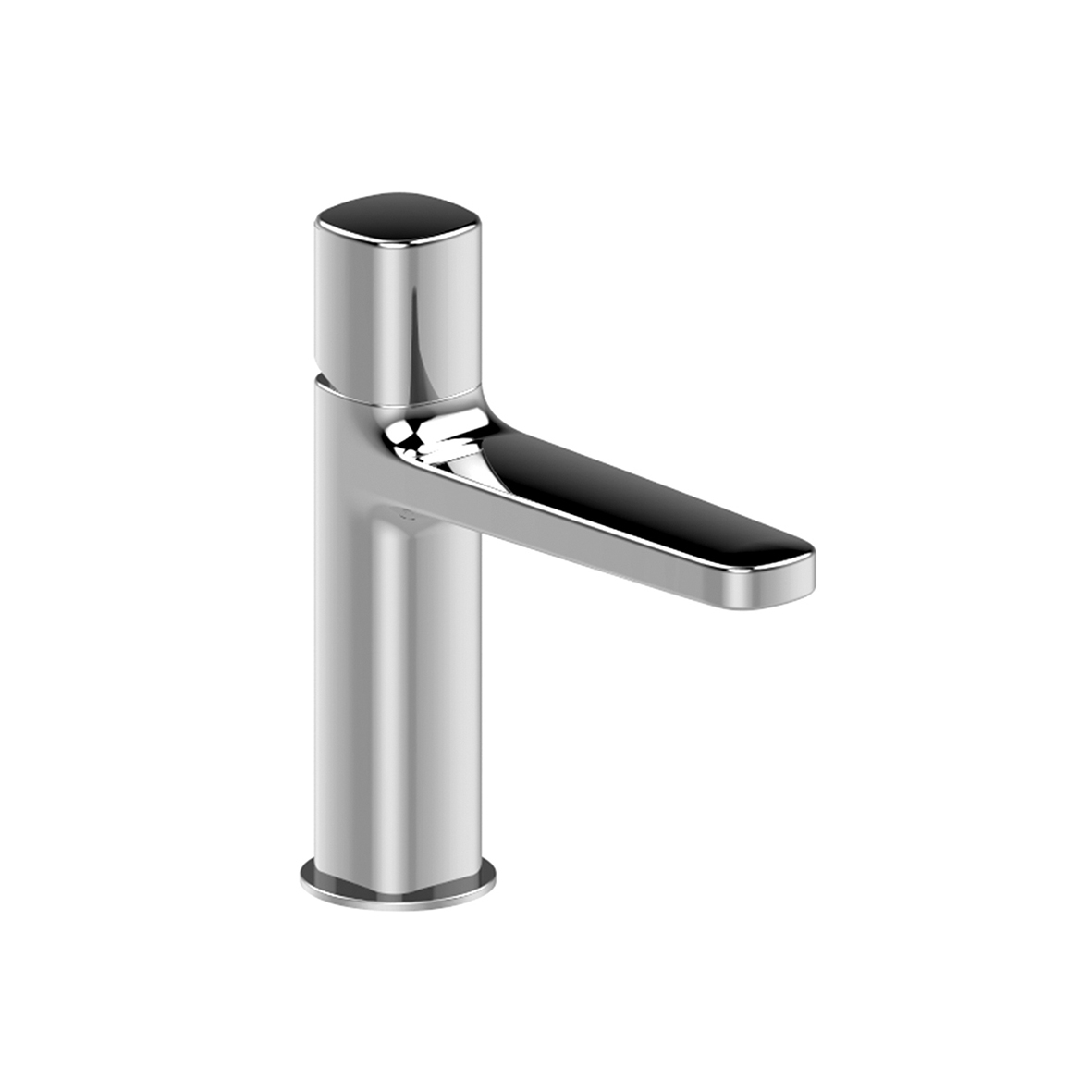 M004F  Смеситель для раковины на 1 отверстиевылет 13,5 см ручка ограничитель потока воды до 5 л/мин при 3 бар подводка с донным клапаном Fantini LAMÉ Santreyd LAME