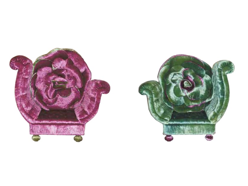 Тканевое кресло с подлокотниками Mirabili Карла Птолемей ARCH-00056116