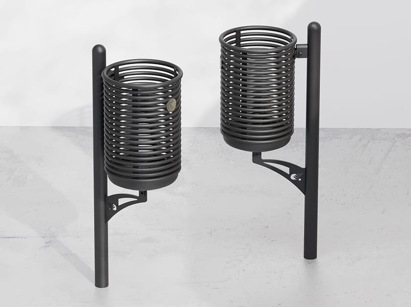 Наружная металлическая корзина для мусора DIMCAR ARCH-00018280