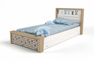 Кровать ABC-KING 190х90 № 3MIX BUNNY № 3 ( голубой)