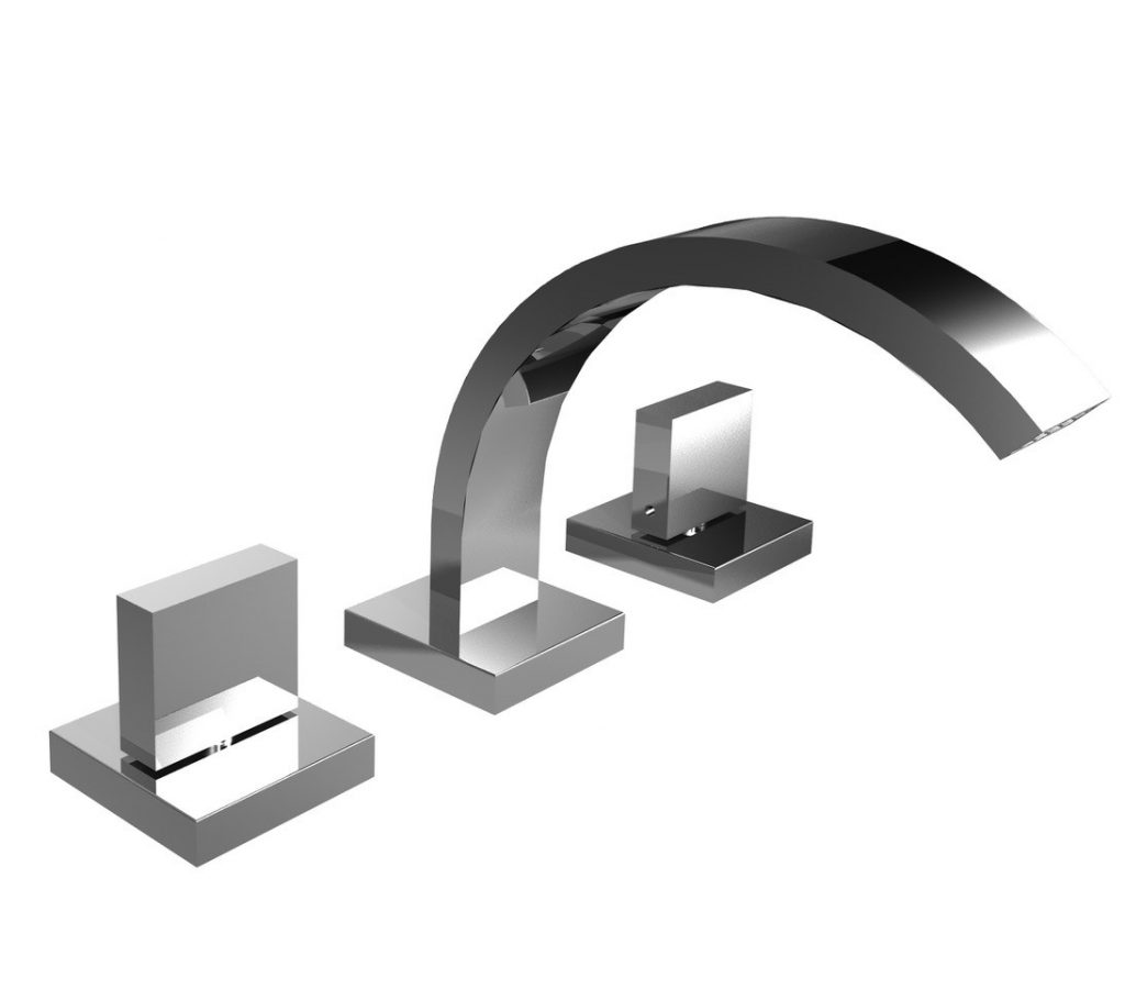43503 / DA Смеситель для биде с тремя отверстиями и сливом clicclac. Bongio Domino Q 43503/DA