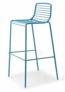 SCAB DESIGN Высокий садовый стул из стали со спинкой Summer