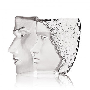 65837 Скульптура из прозрачного хрусталя "Пара" 330/260 мм Maleras