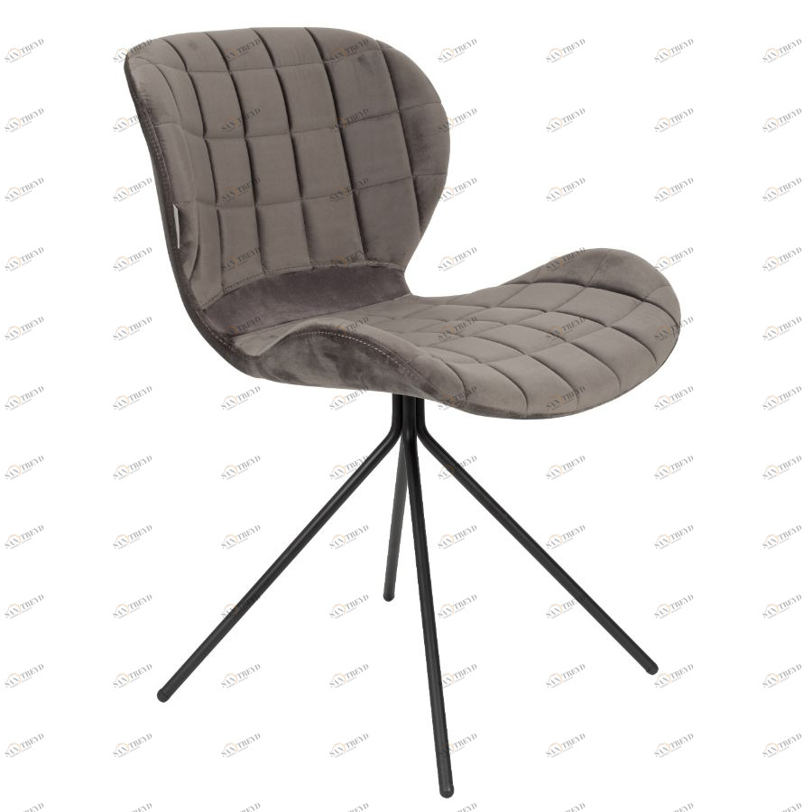 Стул OMG Velvet серый Zuiver 1100365