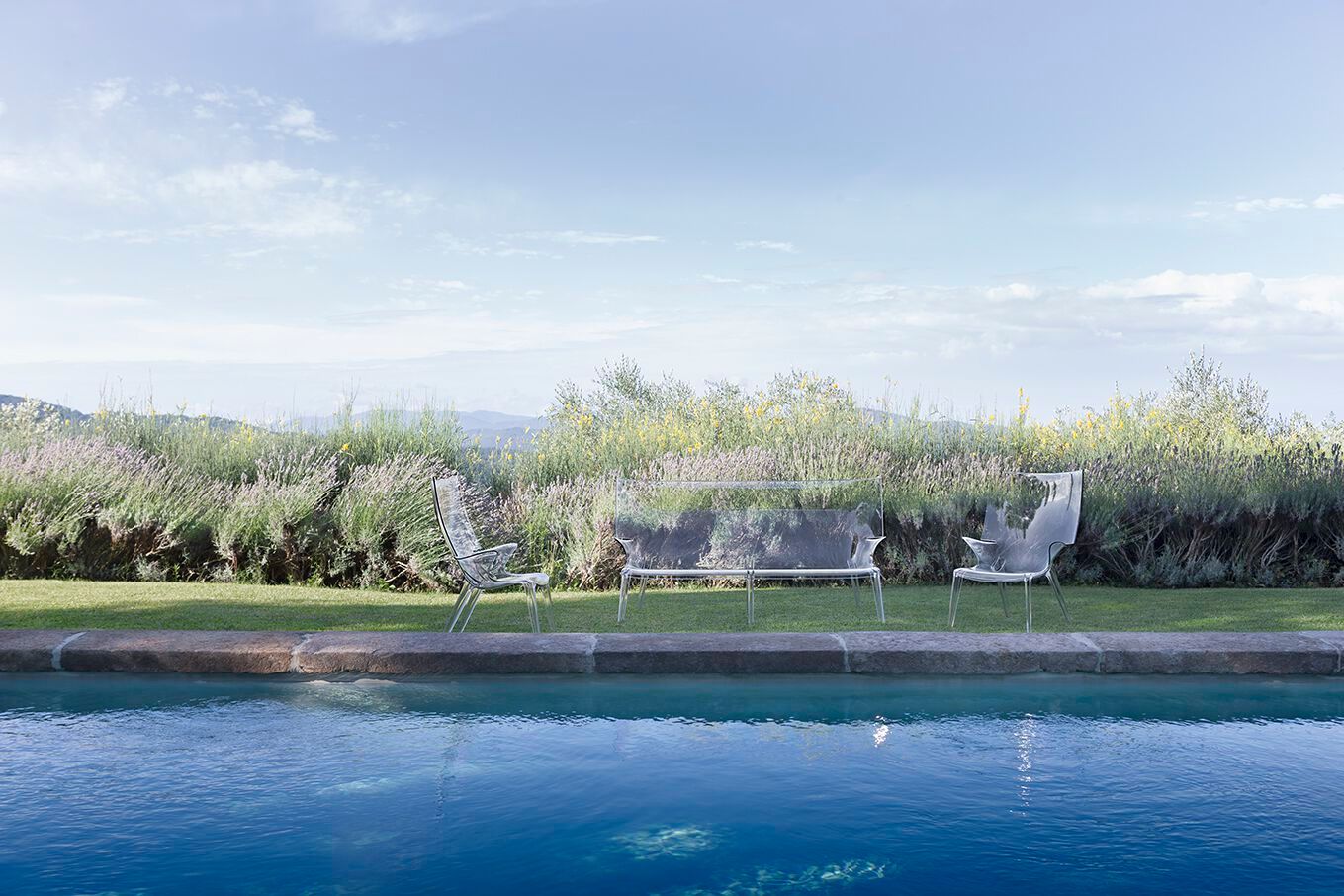 Поликарбонатное кресло с подлокотниками Kartell UNCLE JIM ARCH-00129345 - Вид №1