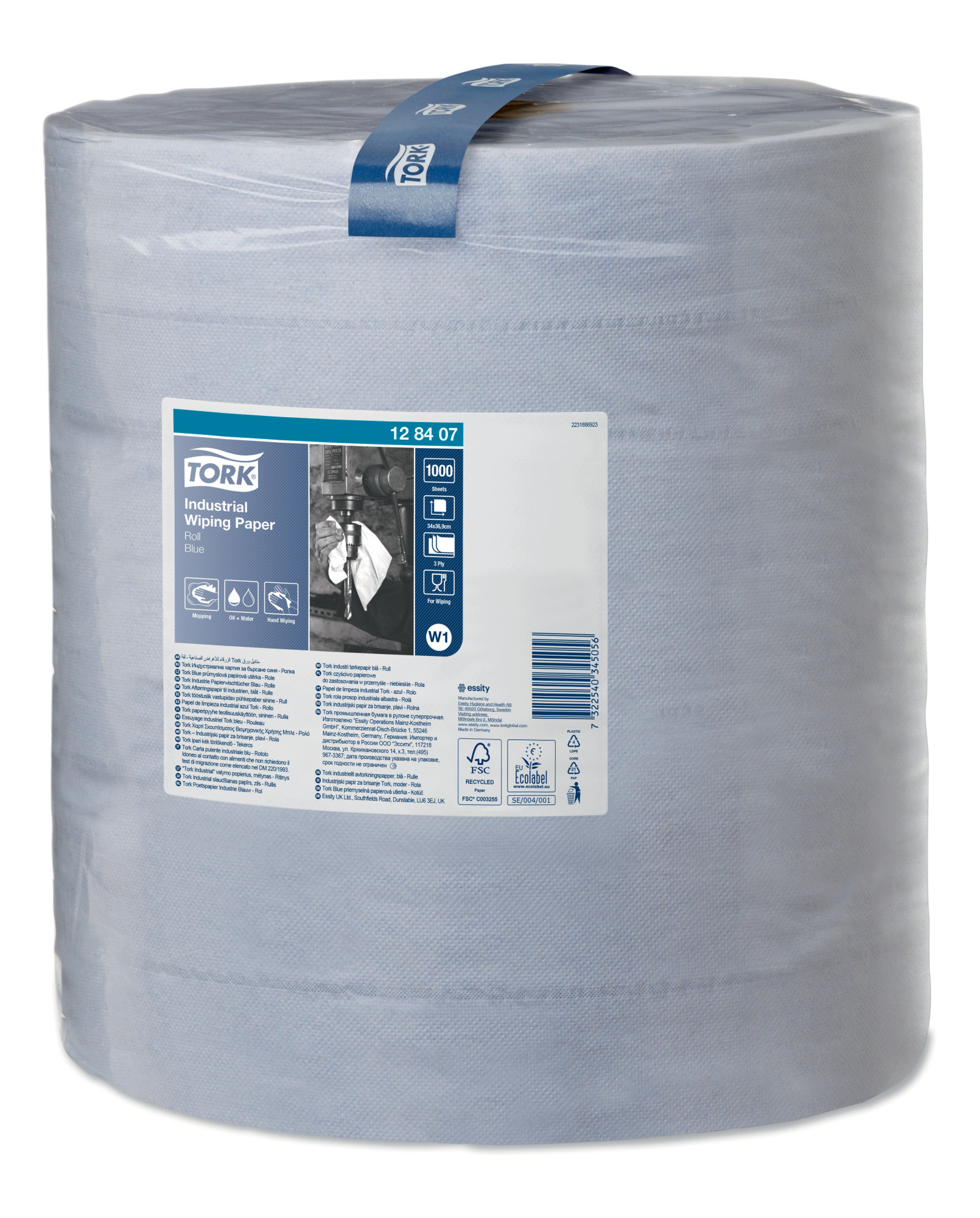 12840738 Бумажная салфетка для очистки от промышленных загрязнений Tork 