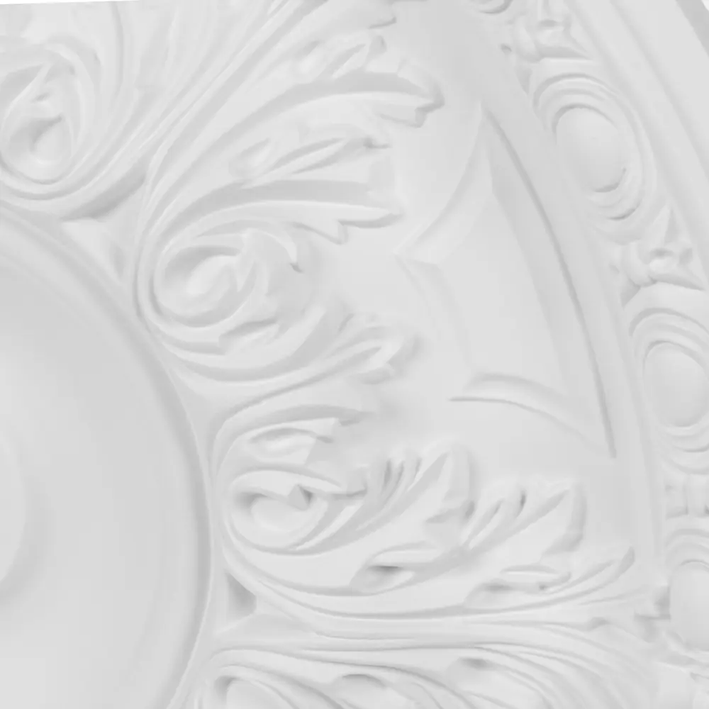 Розетка потолочная полиуретан Decomaster DR 309 d белая диаметр 50 см STLM-2118810 - Вид №2